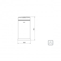 Lixeira Smart Automática C/Sensor em Aço Inox 12 L - Tramontina